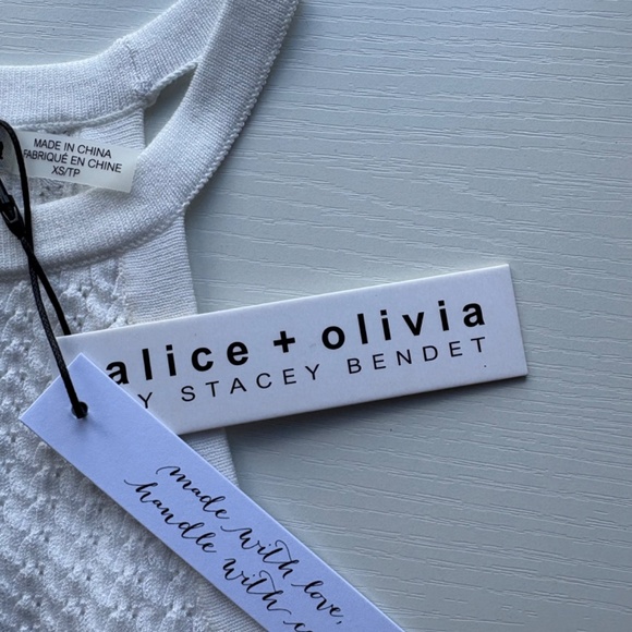 NWT Alice + Olivia halter neck tank top, XS - Picture 4 of 5